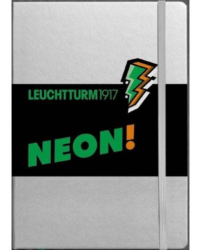 Тефтер Leuchtturm1917 А5 Medium - Neon Collection, зелен - 1