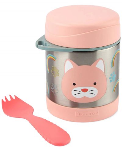 Термо контейнер за храна Skip Hop Zoo - 325 ml, коте - 2