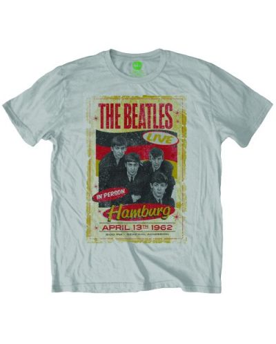 Тениска Rock Off The Beatles - Hamburg Poster 1962 - 1
