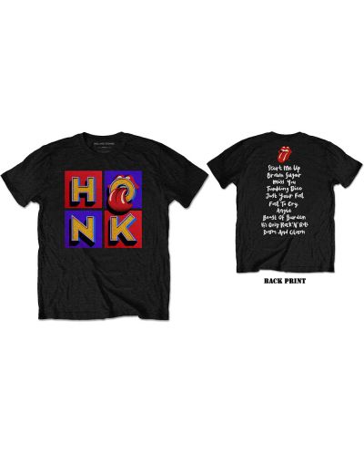 Тениска Rock Off The Rolling Stones - Honk Album Tracklist - 1