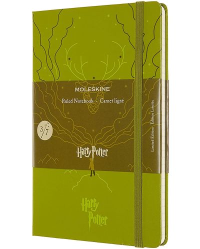 Тефтер с твърди корици Moleskine Limited Editions Harry Potter - Expecto Patronum, линирани страници - 1