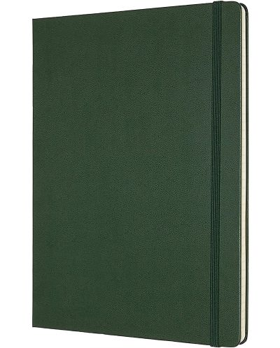 Тефтер с твърди корици Moleskine Classic Ruled XL - Зелен, линирани листове - 2