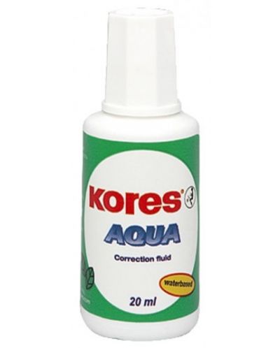 Течен коректор Kores - Aqua, 20 ml - 1