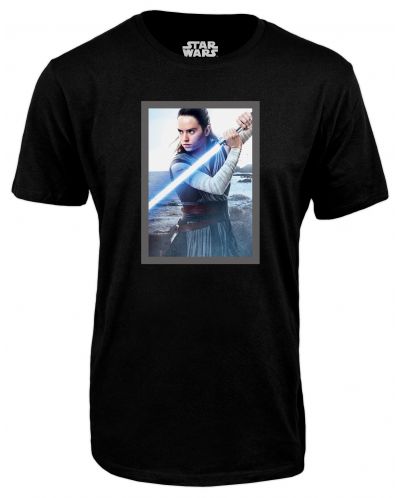 Тениска Star Wars - Rey, черна - 1