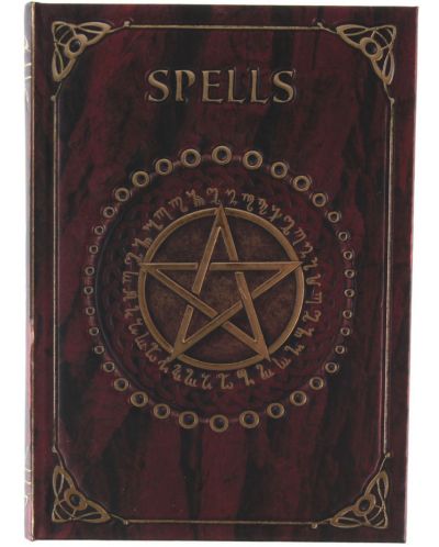 Тефтер Nemesis Now Adult: Spell Book - Embossed Spell Book (Red), формат A5 - 1