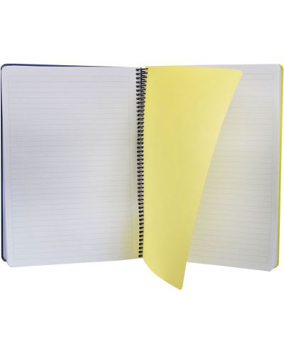 Тетрадка със спирала Colori - A4, 100 листа, широки редове, твърда корица, асортимент - 5