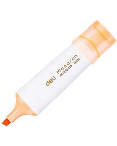 Текст маркер Deli Macaron - ES621S, пастелно оранжево - 2
