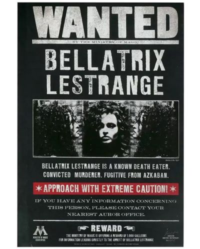 Тефтер CineReplicas Movies: Harry Potter - Wanted Bellatrix Lestrange, формат А5 - 1