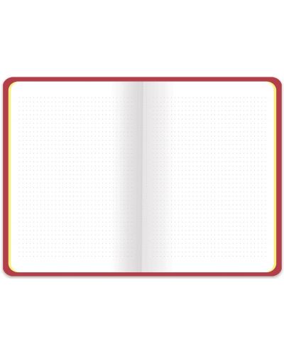 Тетрадка Keskin Color - Bullet Journal, 80 листа, на точки, червена - 2