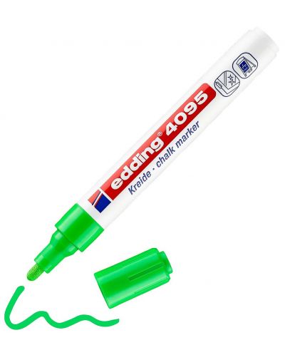 Тебеширен маркер Edding 4095 - Светлозелен - 1