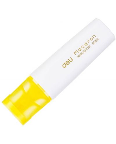 Текст маркер Deli Macaron - ES621S, пастелно жълто - 1