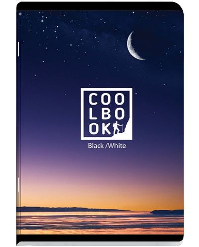 Тетрадка Black&White - Cool Book, A5, 60 листа, широки редове, асортимент - 2