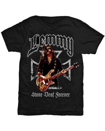 Тениска Rock Off Lemmy - Iron Cross Stone Deaf Forever - 1