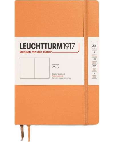 Тефтер Leuchtturm1917 New Colours - А5, бели листове, Apricot - 1