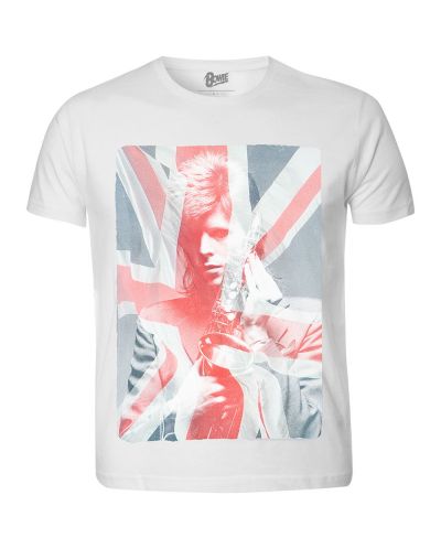 Тениска Rock Off David Bowie - Union Jack & Sax - 1