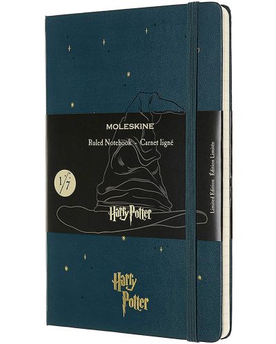 Тефтер с твърди корици Moleskine Limited Editions Harry Potter - Sorting Hat, линирани страници - 1