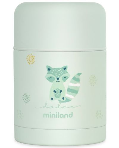 Термос за храна Miniland - Mint, 600 ml, зелен - 1