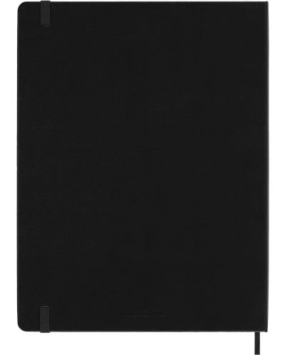 Тефтер с твърди корици Moleskine Classic Extra XL - Черен, комбинирани страници - 3