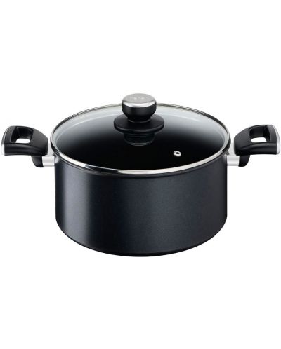 Тенджера Tefal - Unlimited G2554672, 24 cm, черна - 1