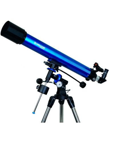Телескоп Meade - Polaris 90 mm EQ, рефракторен, син - 1