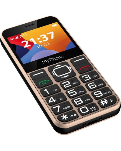 Мобилен телефон myPhone - Halo 3, 2.31", 32MB, Gold - 2