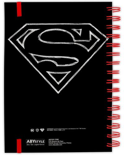 Тефтер ABYstyle DC Comics: Superman - Graphic, със спирала, формат A5 - 2