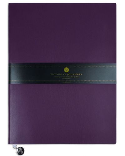 Тефтер Victoria's Journals Smyth Flexy - Лилав, пластична корица, 96 листа, В5 - 1
