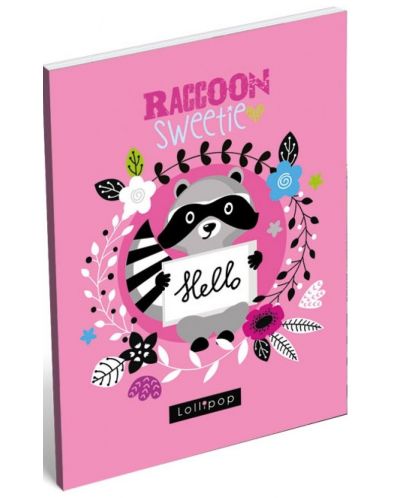 Тефтерче А7 Lizzy Card - Lollipop Raccoon Sweetie - 1