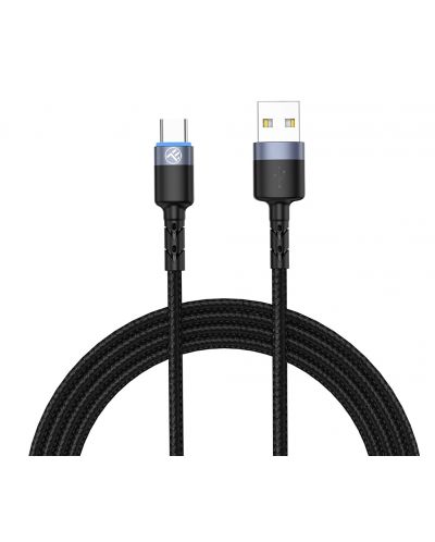 Кабел Tellur - TLL155363, USB-A/USB-C, 1.2 m , черен - 1
