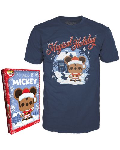 Тениска Funko Disney: Mickey Mouse - Santa Mickey - 3