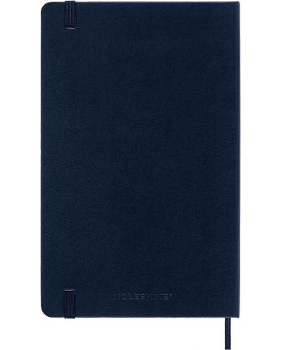 Тефтер с твърди корици Moleskine Classic Extra - Тъмносин, комбинирани страници - 3