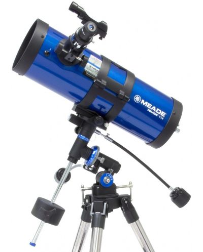 Телескоп Meade - Polaris 114 mm EQ, рефлекторен, син - 1