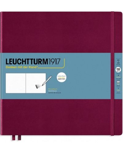Тефтер Leuchtturm1917 Sketchbook - Квадратен, бордо - 1