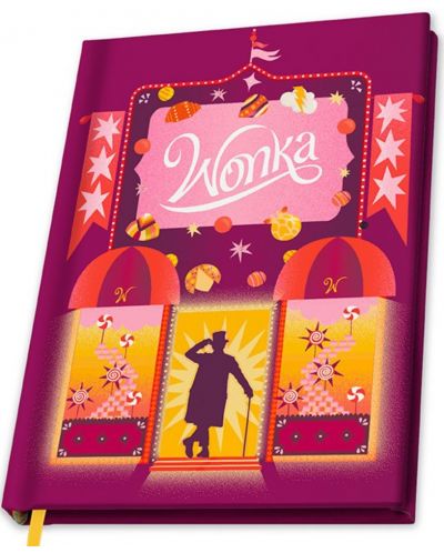 Тефтер ABYstyle Movies: Wonka - Willy Wonka Dreams, формат A5 - 1