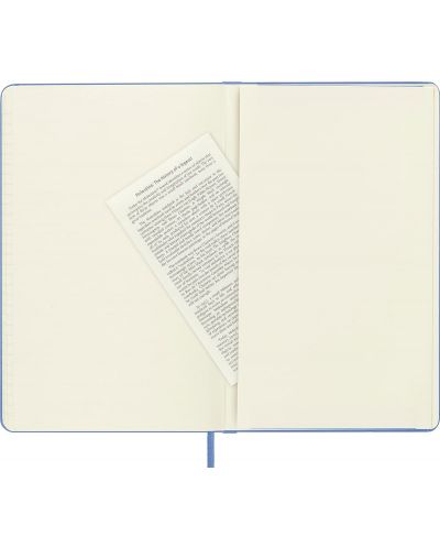 Тефтер с твърди корици Moleskine Classic Ruled - Hydrangea Blue, редове - 6