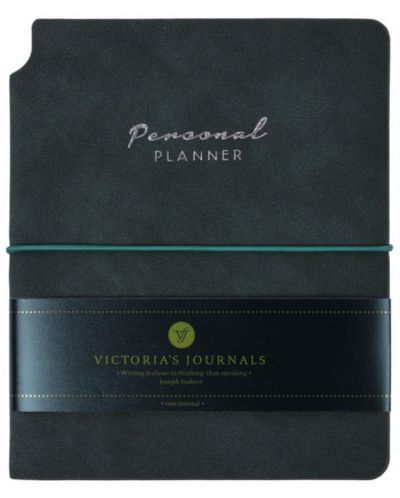 Тефтер Victoria's Journals Kuka - Тъмнозелен, пластична корица, 96 листа, А6 - 1