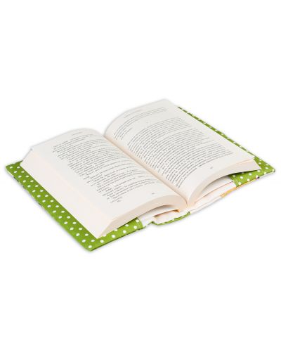 Текстилна подвързия за книга Саксии (зелен фон) - 8