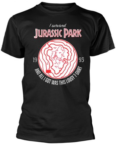 Тениска Plastic Head Movies: Jurassic Park - I Survived Jurassic Park - 1