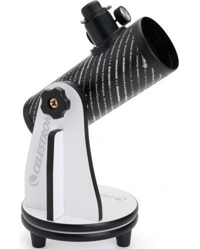 Телескоп Celestron - FirstScope 76, бял/черен - 2