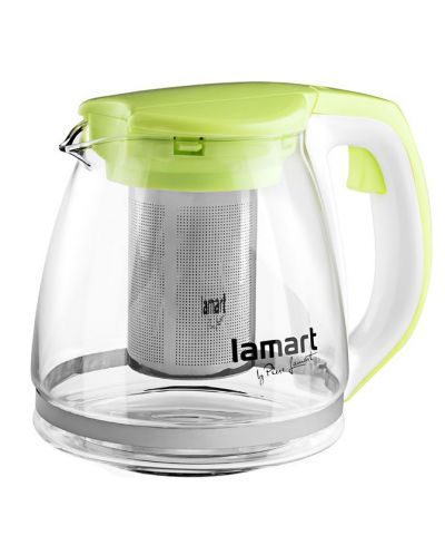 Термокана за чай - Lamart, 1.1l, зелена - 1
