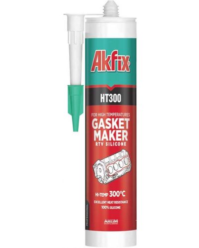 Термоустойчив силикон Akfix - HT300, 310 ml, черен - 1