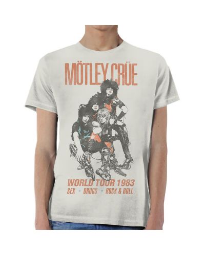 Тениска Rock Off Motley Crue - World Tour Vintage - 1