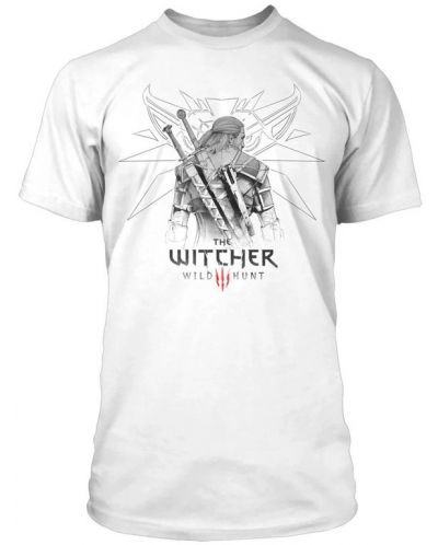 Тениска JINX Games: The Witcher - Sketched Geralt - 1