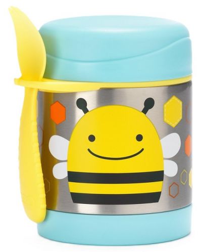 Термо контейнер за храна Skip Hop Zoo - 325 ml, пчеличка - 1