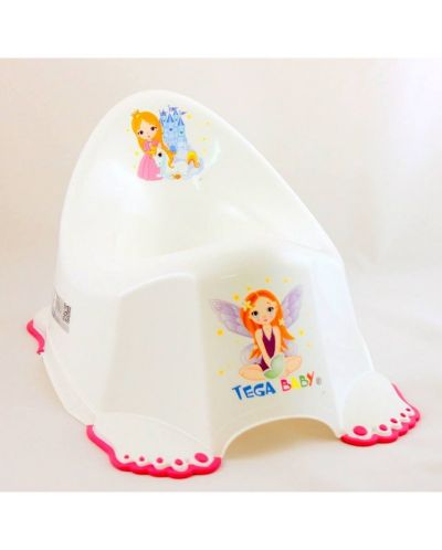 Бебешко анатомично гърне Tega Baby - Принцеса, Бяло