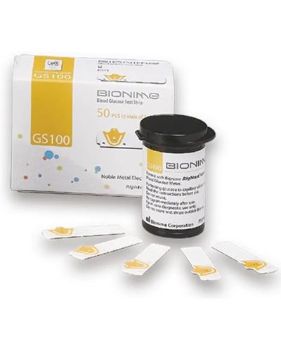 Rightest GS100 Тест ленти за кръвна захар, 50 броя, Bionime - 1