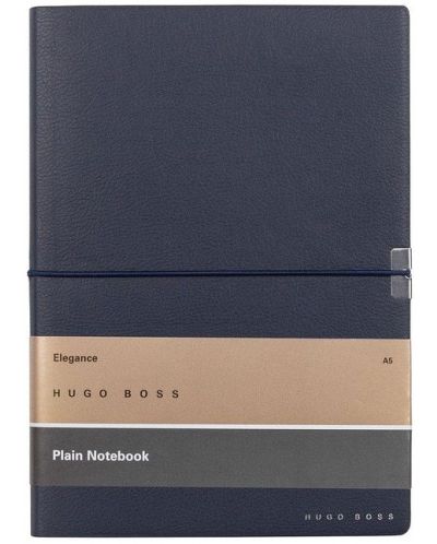 Тефтер Hugo Boss Elegance Storyline - A5, бели листа, тъмносин - 1