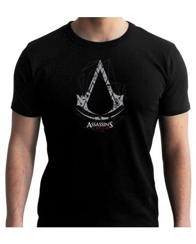 Тениска ABYstyle Games: Assassin's Creed - Crest (Black) - 1