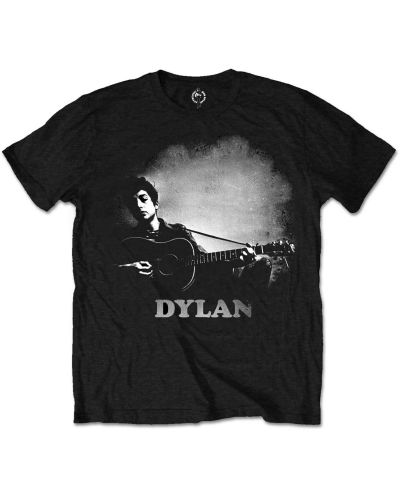Тениска Rock Off Bob Dylan - Guitar & Logo - 1