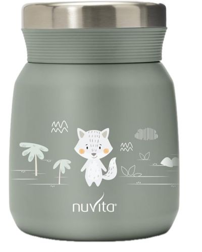 Термо кутия за храна Nuvita - 300 ml, Sage Green - 1